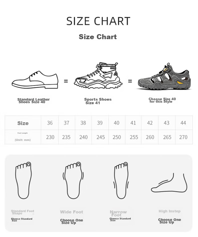 Jeep Sandals for Men, Outdoor Breathable Beach Shoes, Men's Closed-Toe Water Shoes, Non-Slip Wear-Resistant Hiking Shoes for Stream Trekking 3