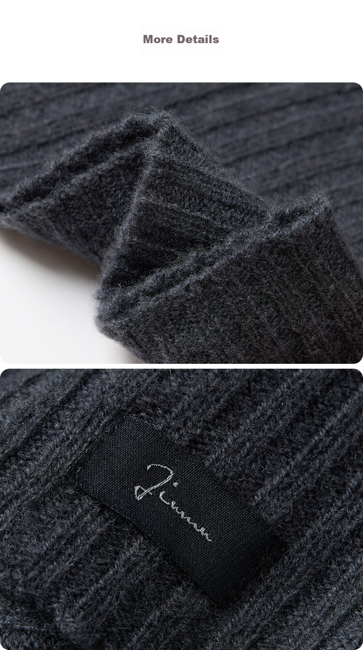 JIUMU Wool Thermal Neck Gaiter for Men, Autumn And Winter Cold Protection Neck Warmer, Cycling Hoodie Neck Cover, Outdoor Scarf for Men in Winter 22