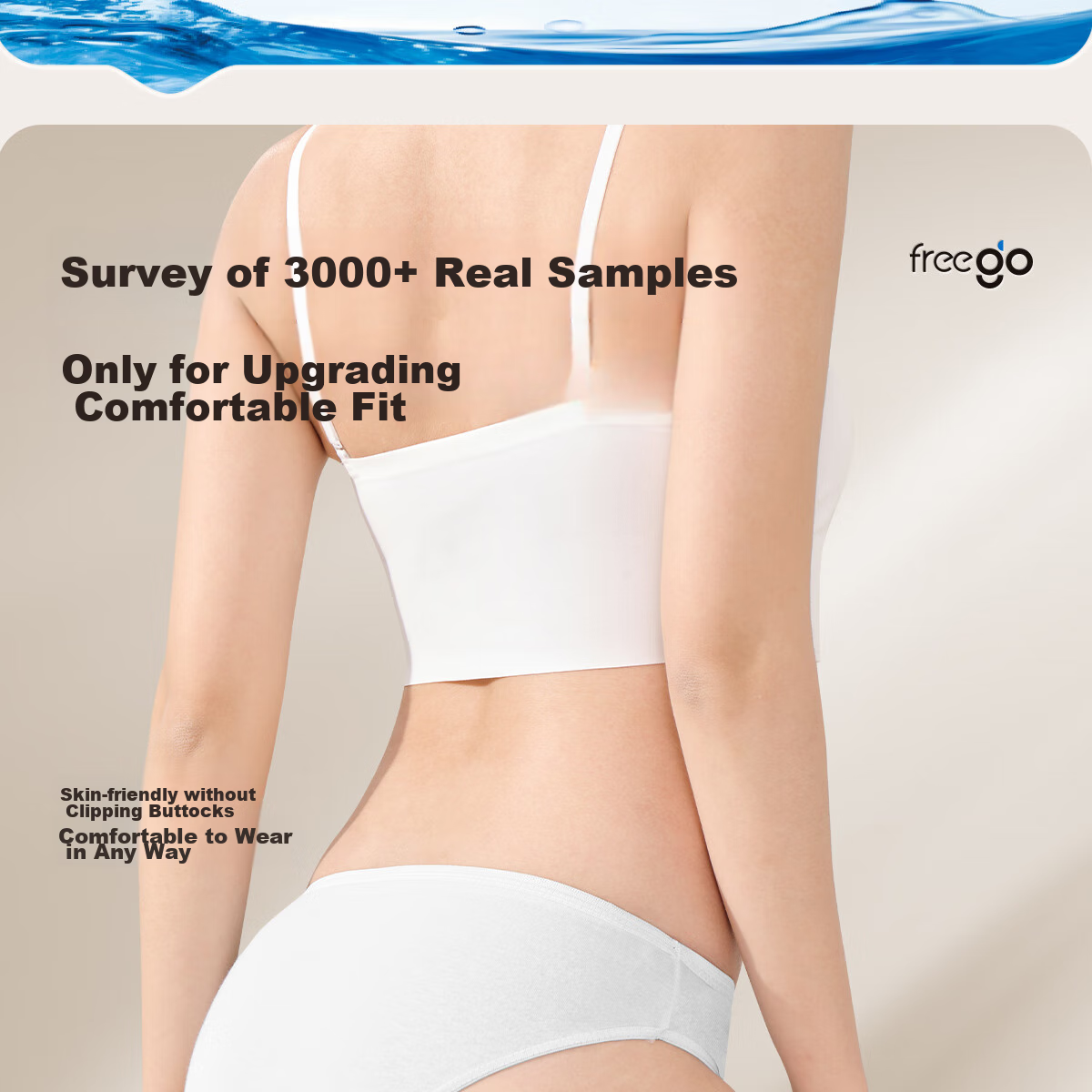 Freego Disposable Women's Underwear, Pure Cotton Sterilized, 8 Individually Wrapped, All-Cotton, for Pregnant Women, Menstrual Period, Travel, Business Trips, No Washing Required, 2XL 20