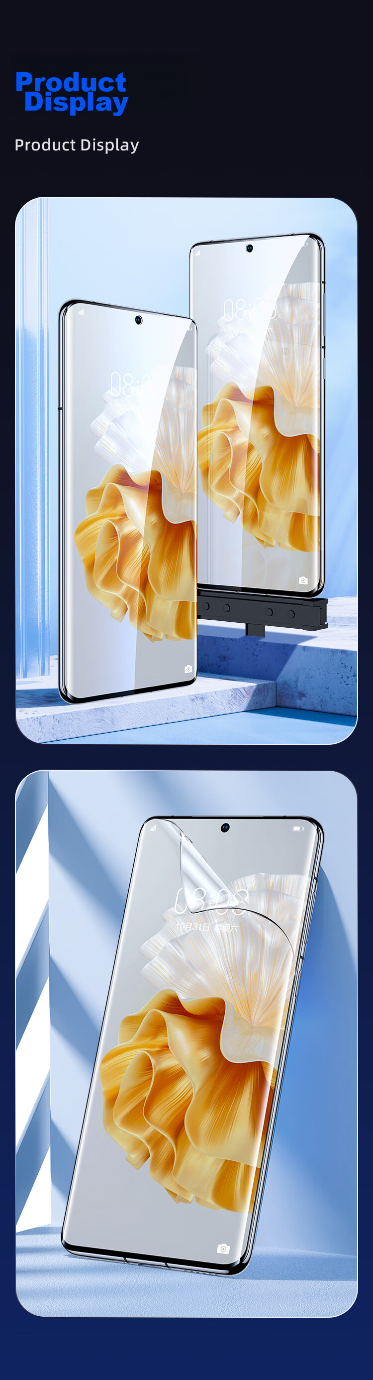 BIAZE [28° Privacy Protection 2 Pieces] Suitable for Huawei Pura80Pro+/+Ultra Hydrogel Soft Film, P70pro+/+ Ultra Phone Screen Protector, Anti-Peeping Non-Tempered JM968 12