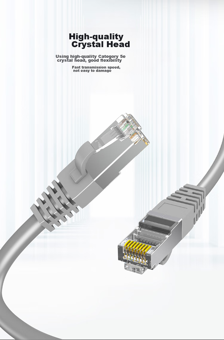 MAXCENT CAT5e Gigabit Ethernet Cable, Shielded Twisted Pair Network Patch Cord for Broadband Connection, Home And Office Installation, 1 Meter MC5-1P 5