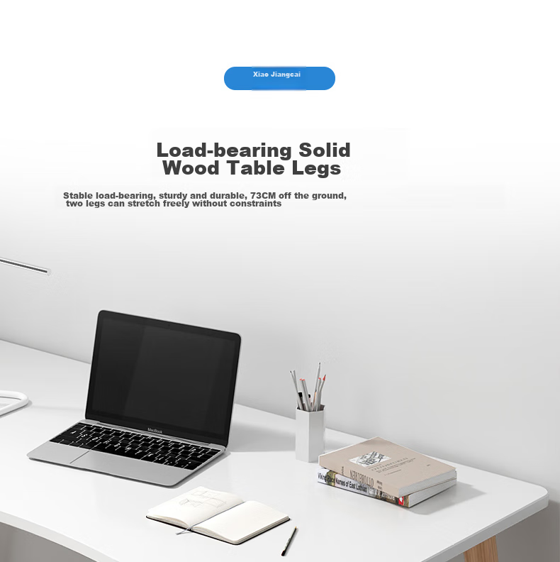 XIAOJIANGCAI Computer Desk, Desktop Laptop Simple Study Table, Home Office Workstation, Writing Desk for Bedroom And Study Room 6