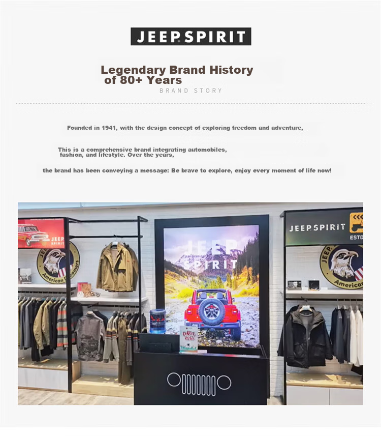 JEEP SPIRIT Men's Sweatshirt, Autumn And Winter Menswear, Long-Sleeve T-Shirt, Loose-Fitting Korean-Style Trendy Top Jacket, Army Green, 2XL 27