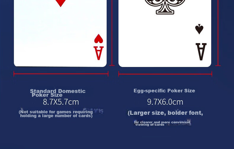 Wangjing Poker Guandan Special Playing Cards, Duan Dian Competition Dedicated Blue Core Durable Double Decks Large Print Playing Cards, Red, 10 Decks Per Pack 10