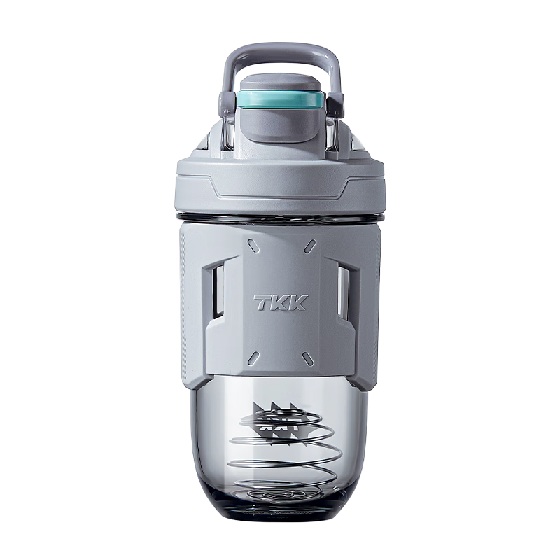 TKK Sports Water Bottle Large Capacity Military Training Water Jug Summer Fitness Cup for Men High Temperature Resistant Tritan Protein Powder Shaker Bottle