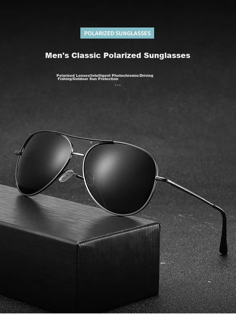 LESCA LUNETIER Day And Night Smart Polarized Sunglasses for Men with UV Protection And High Definition Lenses for Fishing, Driving, And General Use 2