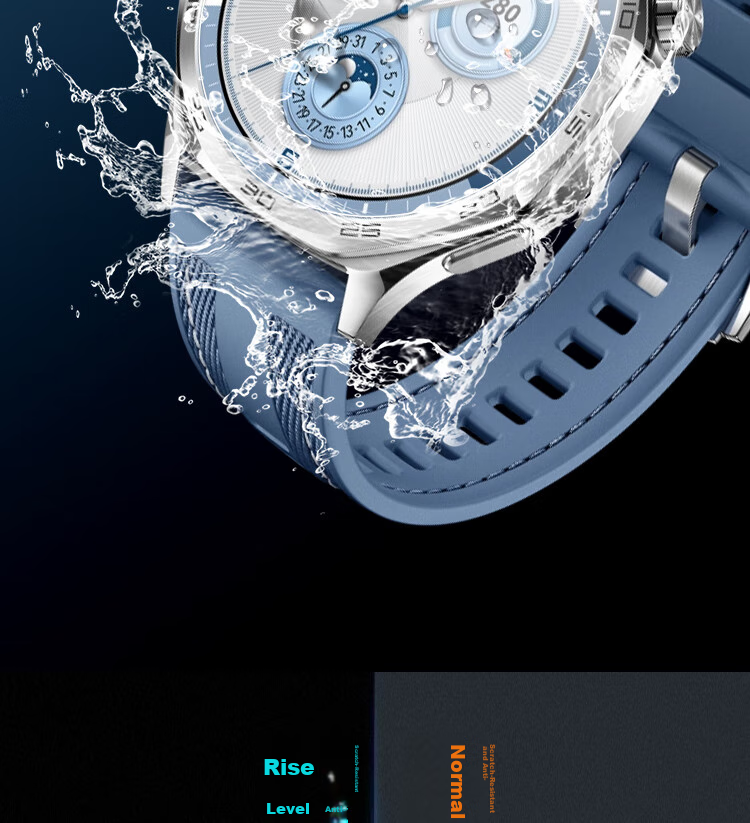 ESCASE [Three-Piece Deluxe Set] Huawei Watch GT5 Tempered Glass Screen Protector, Full Coverage, HD Clear, Shatterproof, Fingerprint-Resistant Protective Film for Watch GT5Pro, 46mm Dial 11