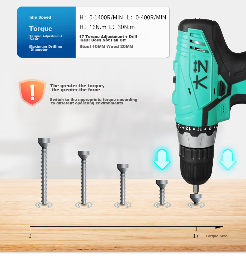 Dayi Electric Drill, Dual-Speed Hand Drill 1008, Rechargeable Hand Drill, Multi-Functional Household Electric Screwdriver, Electric Motor without Machine 4