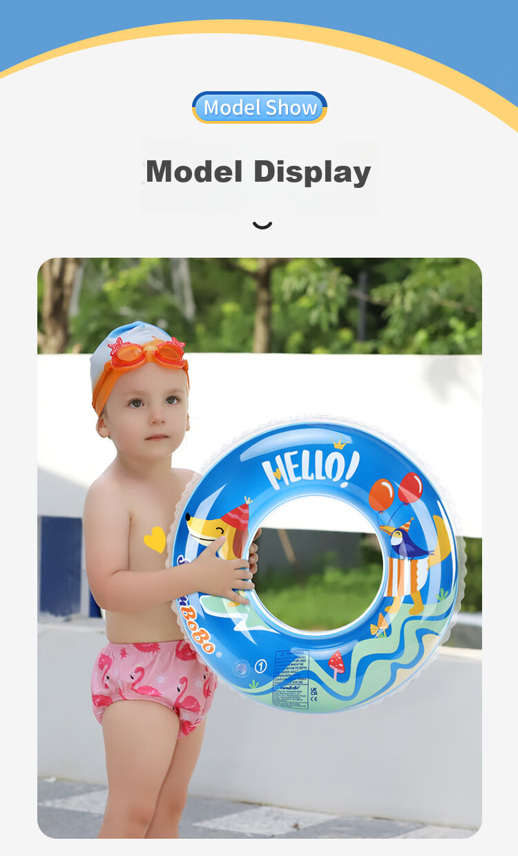 Swimbobo Children's Swim Ring, Kids' Armpit Float Ring for Ages 6 And Above, Boys And Girls Swim Ring K5101M Size 12