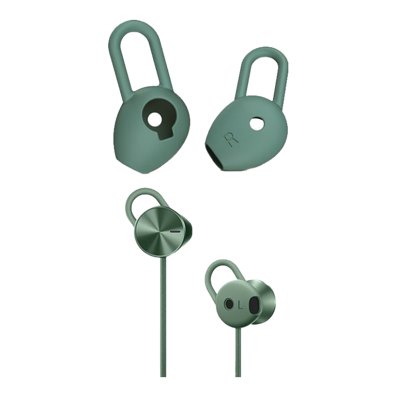 Masentek ES23 Earphone Eartips, Compatible with Huawei Freelace Active Edition, Honor X Sport PRO AM66 Bluetooth Earphones, HUAWEI Silicone Eartips Accessories, Green Medium
