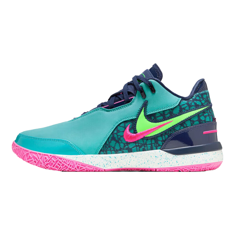 NIKE Men's Basketball Shoes LEBRON NXXT Sneakers FJ1567-300 Teal Blue Pink 40