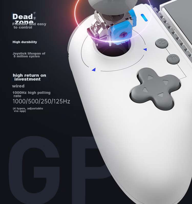 MACHENIKE GP5 Wired Bluetooth Mobile Game Controller, Extendable Gamepad for Android Switch, Apple Ios, Genshin Impact, Arknights, DNF, Gray 6