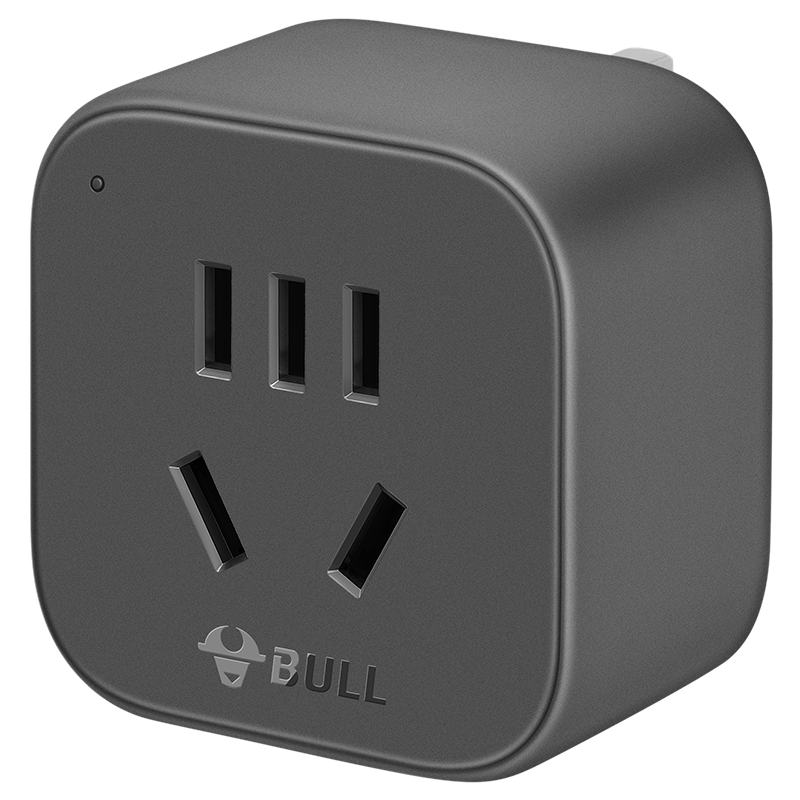 BULL English Standard Travel Power Adapter Socket/conversion Plug, Suitable for English Standard Regions (UK, Hong Kong, Singapore, Etc.) GN-905E without Switch