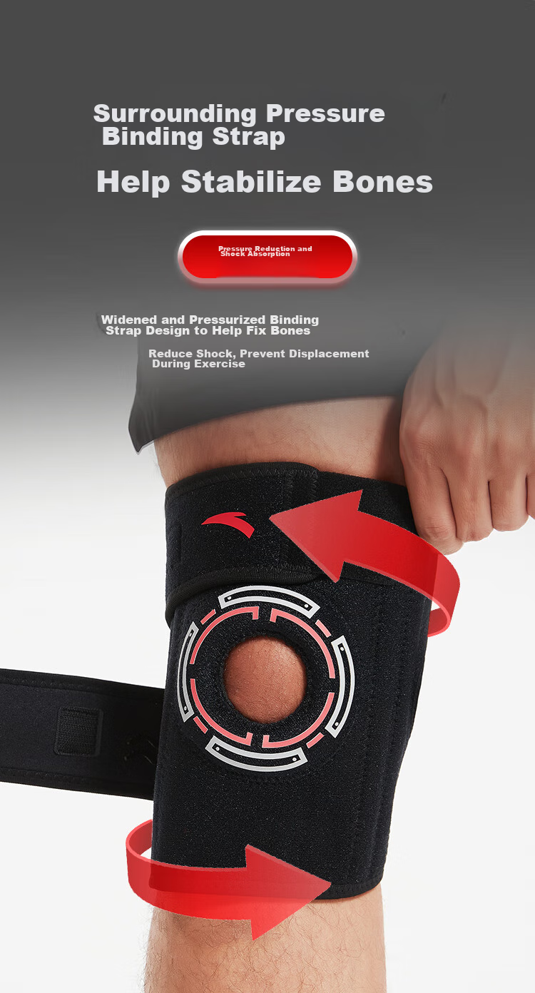 ANTA Knee Pads for Sports, Professional Running, Hiking, Meniscus Protection, Badminton, Basketball, Soccer, Cycling, Jump Rope, Knee Joint Protection Gear 5