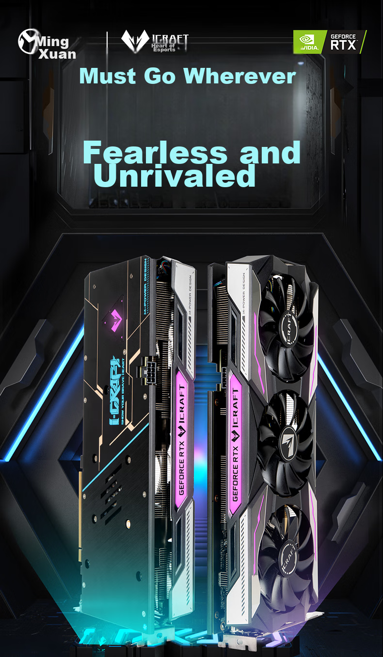 MAXSUN GeForce MS-RTX3050 TRB 6G DLSS Gaming/Professional Design/Streaming Graphics Card 1