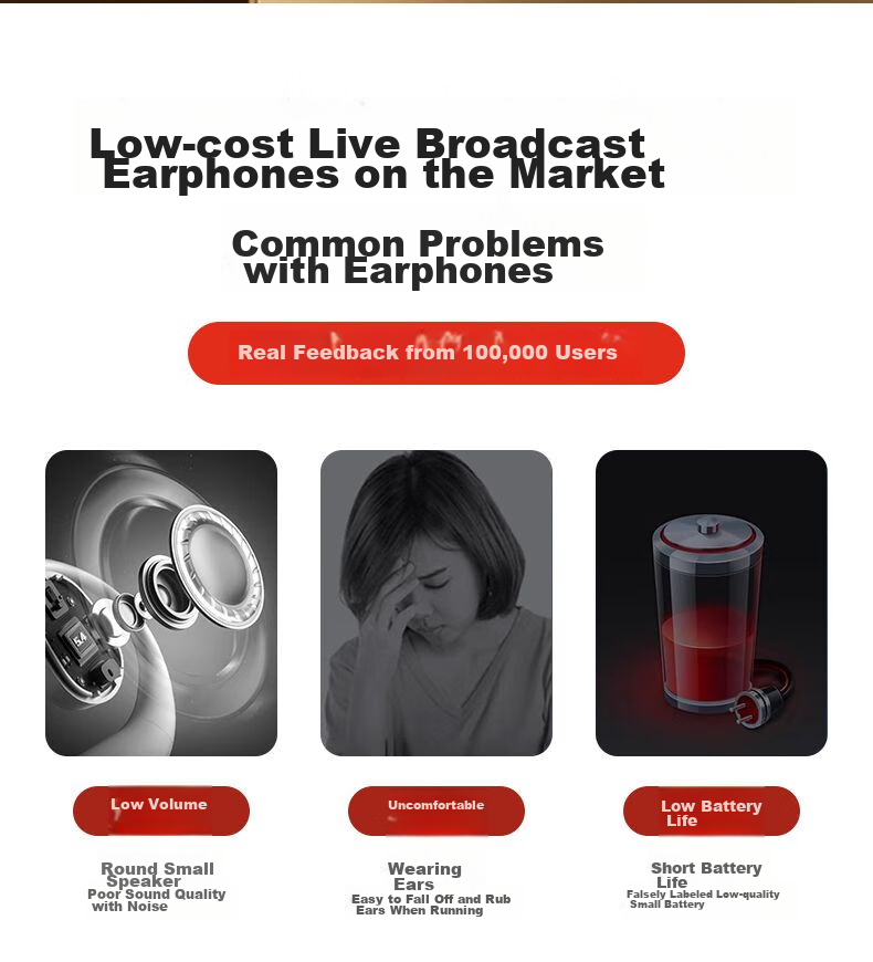 KINYO Wireless Live Sound Card Headset All-in-One Microphone 3-in-1 Bluetooth Dual Speaker Noise-Cancelling Neckband Device E900 One-to-One 5