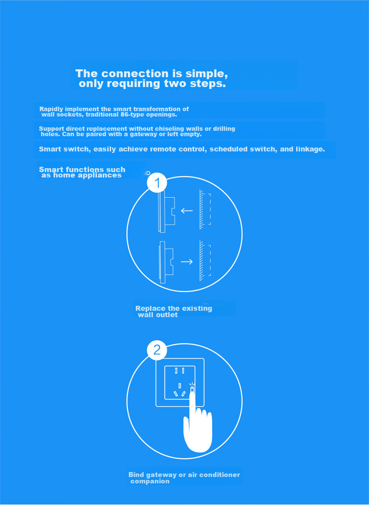 Aqara Smart Socket Wall Outlet, 10A Five-Hole with Switch, Integrated with Mijia APP/iPhone HomeKit 11