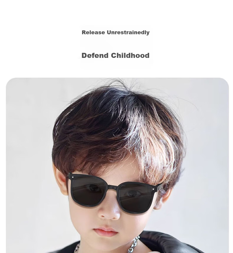 Boshide Children's Sunglasses, Foldable Sunglasses, UV Protection Sunglasses for Boys And Girls, Jazz Black (Spring Legs) 4
