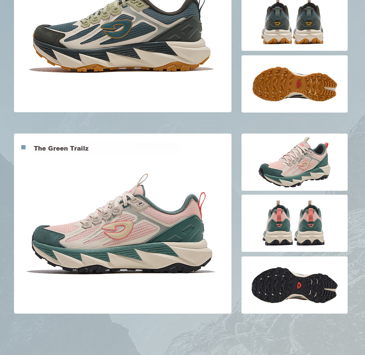 Outdoor Agent Professional Shock-Absorbing Non-Slip Mountain Shoes All-Terrain Durable Hiking Climbing Shoes T60 Green Fairy Tale Size 41 12