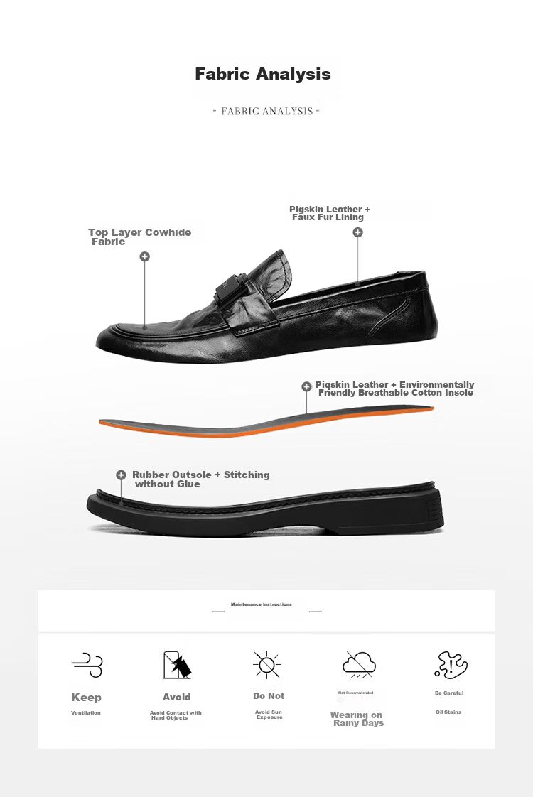 Goldlion Men's Loafers, Stylish And Comfortable Slip-On Business Casual Shoes, G508310294AAB, Black, Size 42 9