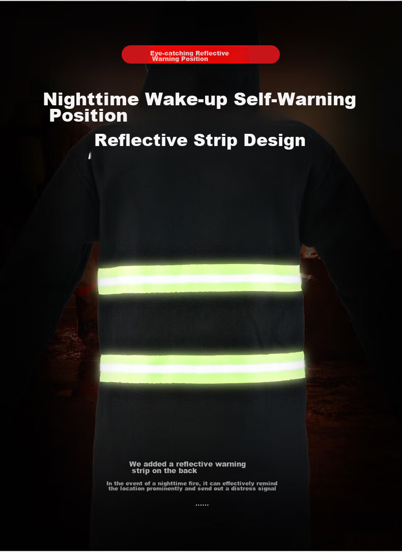 Huoyanzhanshi Fireproof Clothing, Carbon Fiber Fire Suit, Fire Blanket Cloak, Firefighting Emergency Escape Equipment, Carbon Fiber Heat-Resistant Suit, Long Style 5