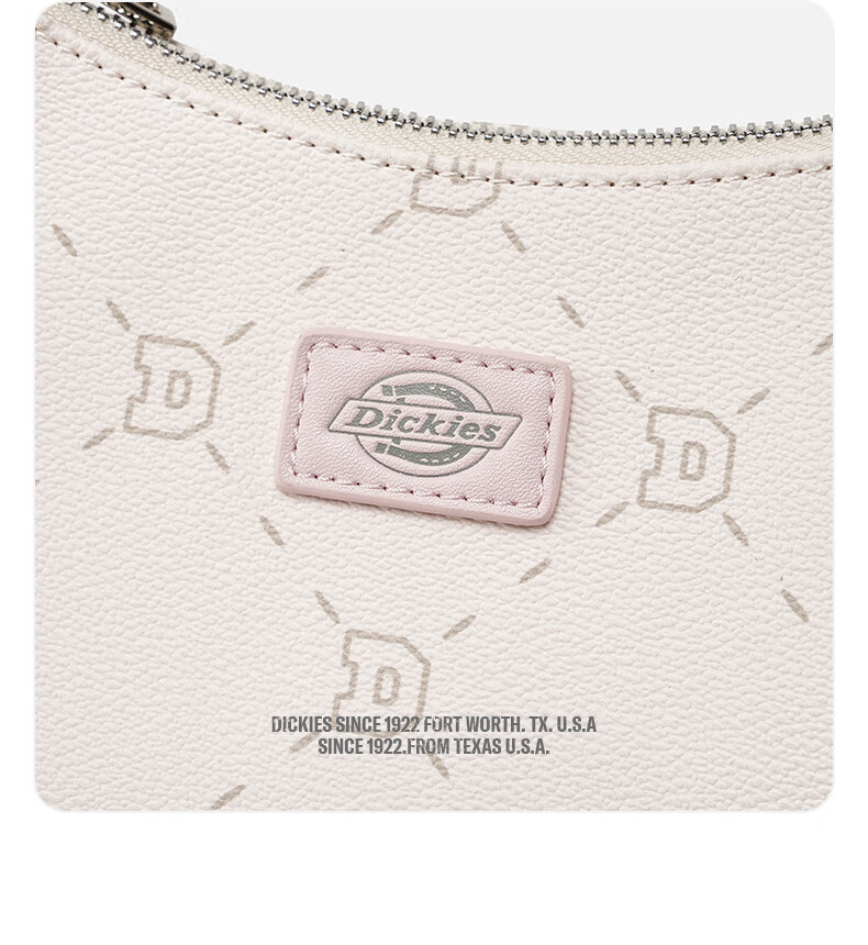 Dickies Shoulder Bag for Women, Crossbody Bag with Detachable Strap, All-Over Floral Print DK Casual Underarm Bag, High-End Handheld Tote in Pink 7