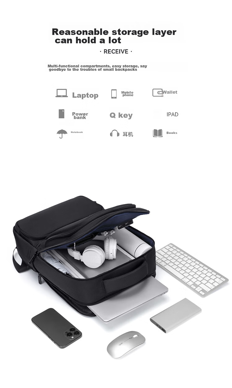 GOLF Backpack for Men, Business Travel Bag, 15.6/16 Inch Laptop Bag, Water-Resistant, Suitable for Business Trips And Commuting, Men's Backpack 7