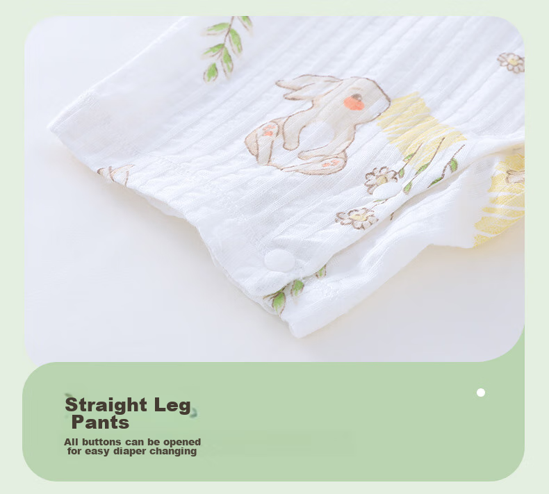 Youqi Summer Baby Clothes Thin Short Sleeve Romper Half Sleeve Bodysuit Cotton for Girls 3 to 6 Months Old 14