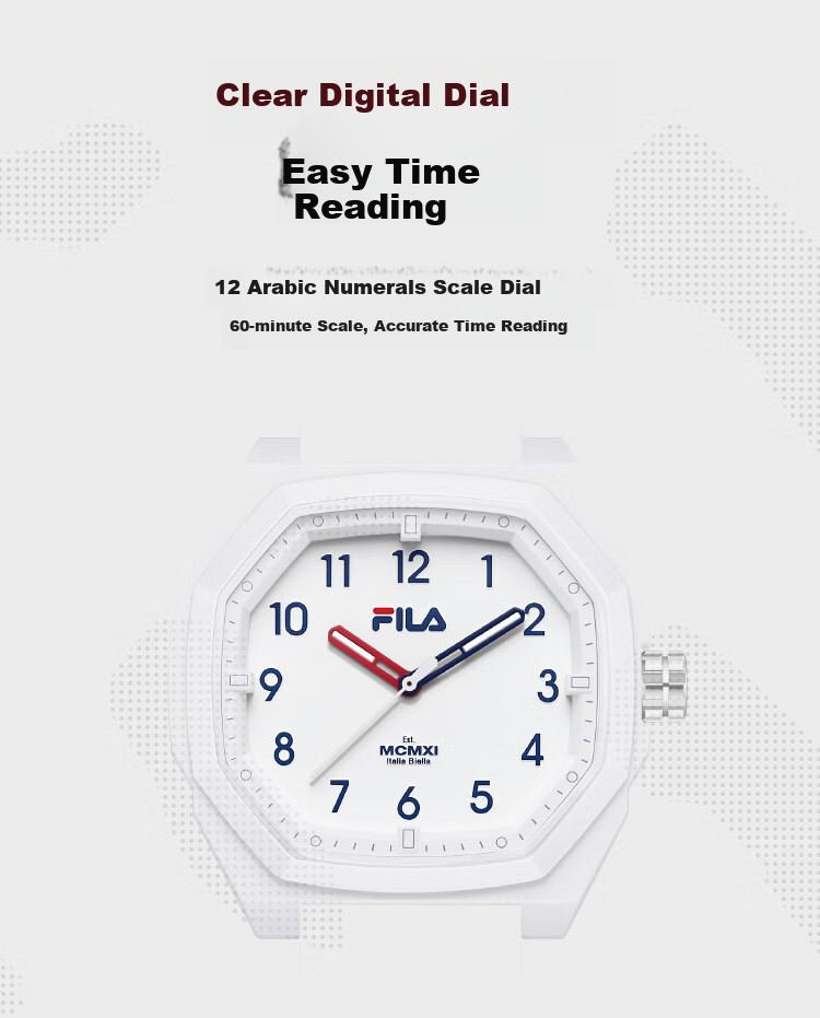 FILA Watch, Retro Dad Style, for Men And Women, Middle School And High School Students, Classic Color Wristwatch, 6694-003 7