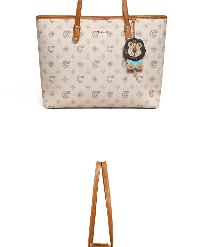 C.BANNER Women's Handbag, Large Capacity Tote Bag, Light Luxury Printed Commuter Bag, Brand Birthday Gift for Girlfriend on May 20 6