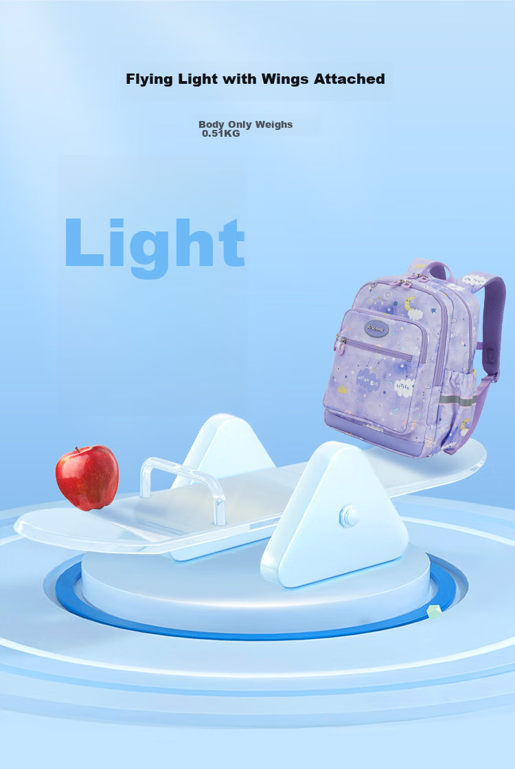 KALA·Y Backpack, Ultra-Light Outdoor Travel Bag for Primary School Students, Suitable for Grades 1-3 Children, Lightweight Casual Backpack for Boys And Girls 4