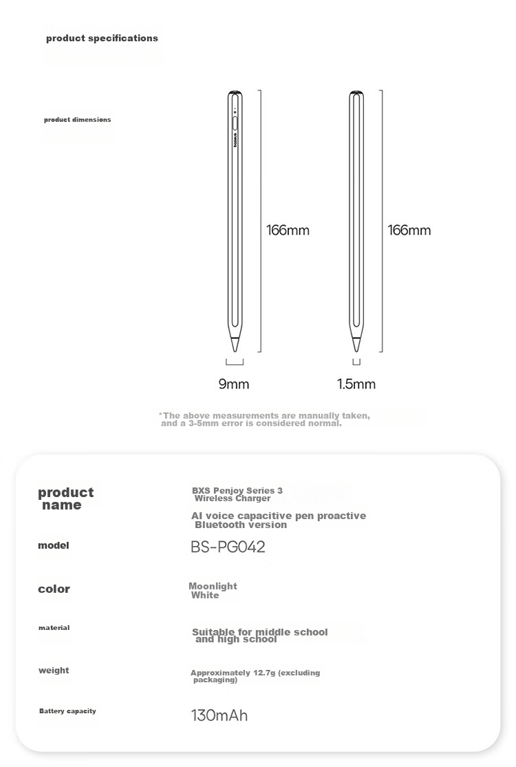 BASEUS Capacitive Stylus for IPad, Compatible with Apple Pencil Gen 2, Suitable for 2026 Pro/Air8/Mini/iPad11 Tablets, Touchscreen Writing Pe 22