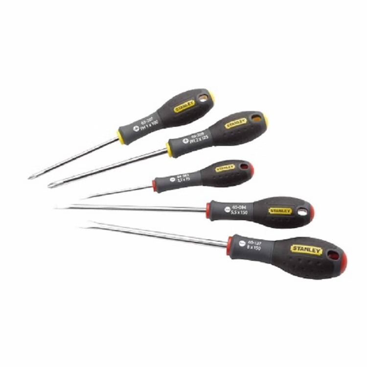 STANLEY 5-Piece Set with Three-Color Handles, Non-Slip Phillips And Flathead Screwdriver Kit, 65-436 1