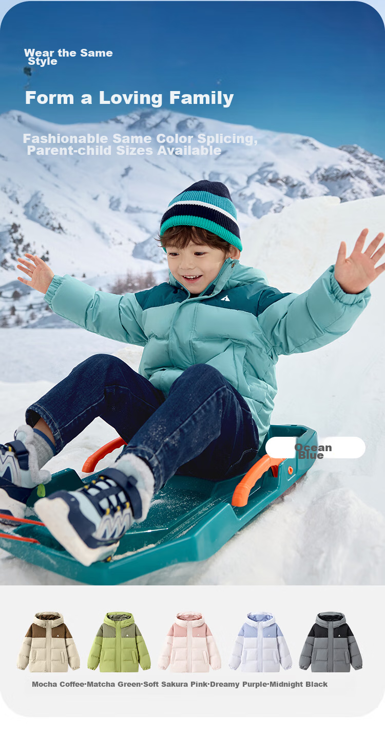 BALABALA Children's down Jacket, Boys And Girls Thickened Coat, Winter New Style Parent-Child Outfit, Baby Outdoor Wear 9