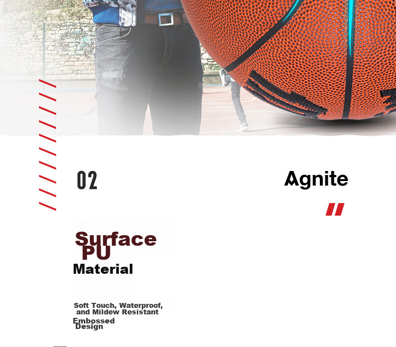 Deli Children's Basketball, Youth Exam Training, Size 5 PU, Moisture-Absorbing And Non-Slip Basketball 6