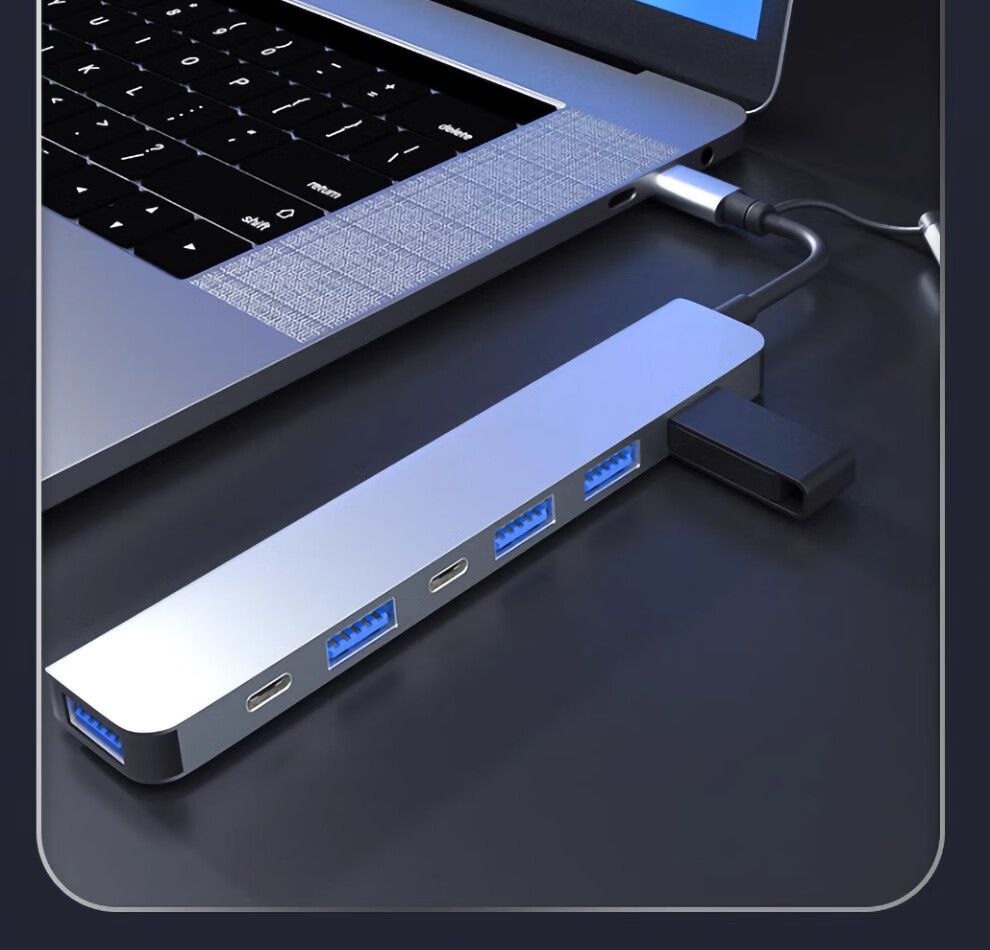 Tengfei Type-C/USB Hub to USB 3.0 Splitter High-Speed 7-Port Hub Multi-Adapter for Laptop Tablet Docking Station 13