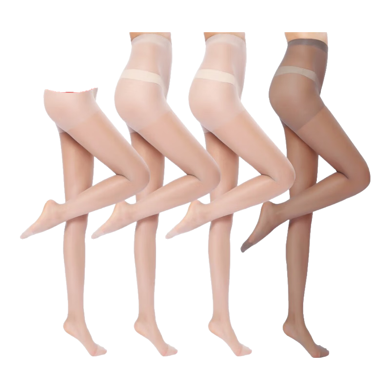 LangSha Silk Stockings for Women, 6 Pairs, Spring And Summer Ultra-Thin Pantyhose, Beautiful Legs, Outdoor Wear, Ladies' Thigh-High Base Tights, Slimming Effect, Bare Leg-Like Silk Stockings