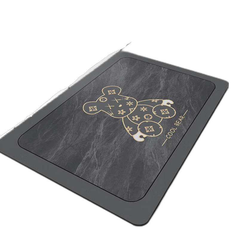 JEPPE Bathroom Mat, Non-Slip Mat for Bathroom, Quick-Drying Absorbent Mat, Entrance Mat for Home Use, 50x80cm