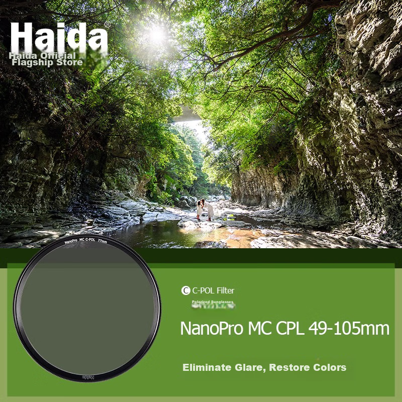Polarizing filter Haida NanoPro CPL, 72mm, многослойное покрытие, для камер Canon, Nikon, Sony, Fuji