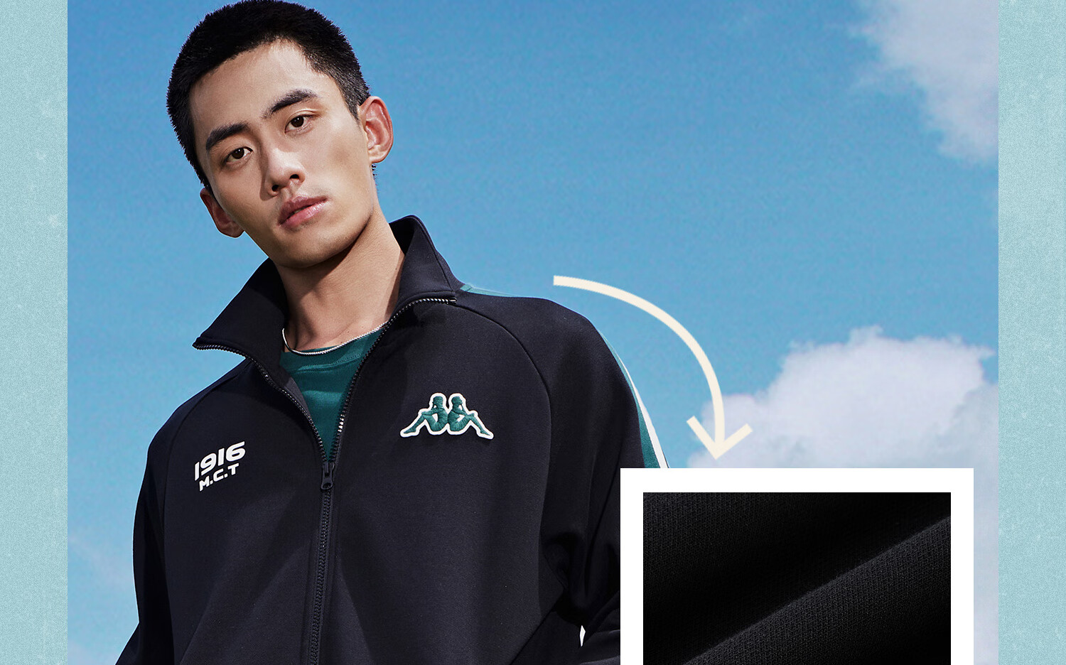 Kappa Back-To Spring And Autumn 2026 New Sports Jacket for Men, Casual Color-Block Knit Cardigan for Women K0E52WK01D 9