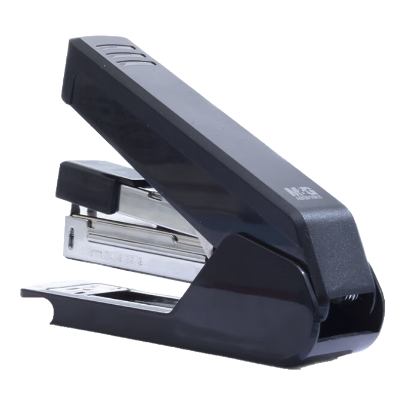 M&G Stationery No.12 Easy-Use Stapler, Durable And Labor-Saving Stapler, Compatible with 24/6 And 26/6 Staples, Office Supplies, Black Single Pack ABS916K8 Back-To Essential