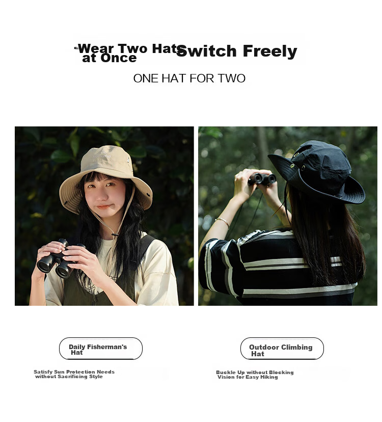 MMOPTOP Fishing Hat for Men And Women, Summer Breathable Sun Protection Outdoor Camping Hat, Large Head Circumference Hiking Mountaineering Cap 3