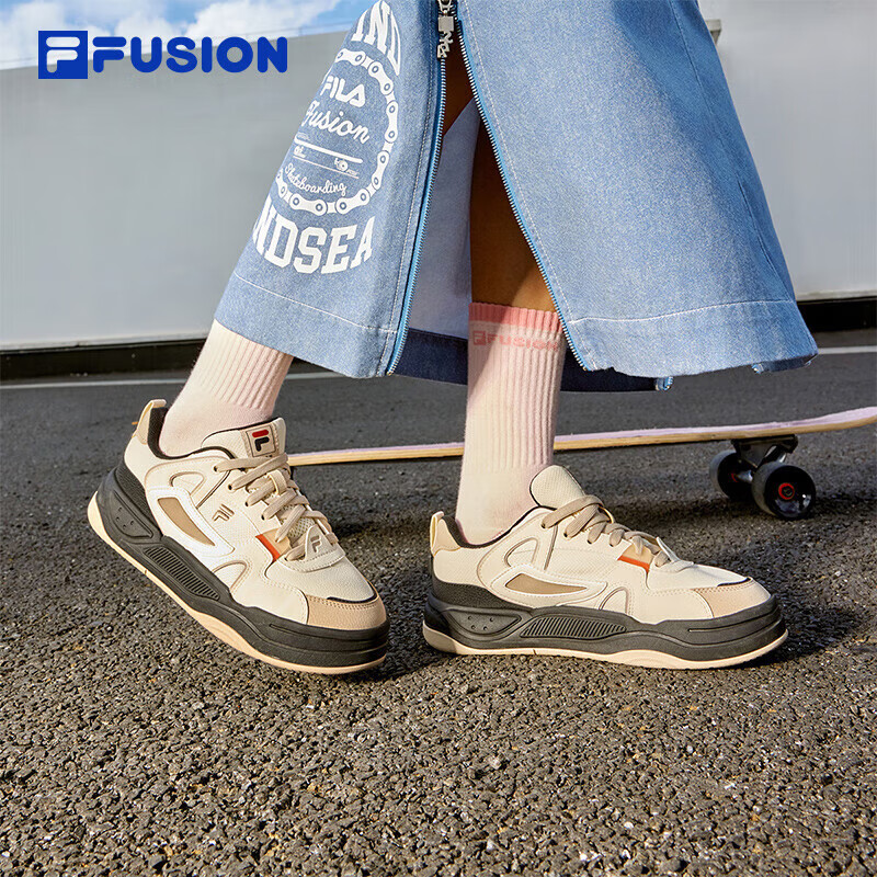 FILA FUSION Official Trendy Brand Women's Shoes, BANK II Professional Skateboarding Shoes, Winter Sports Shoes, Sneakers