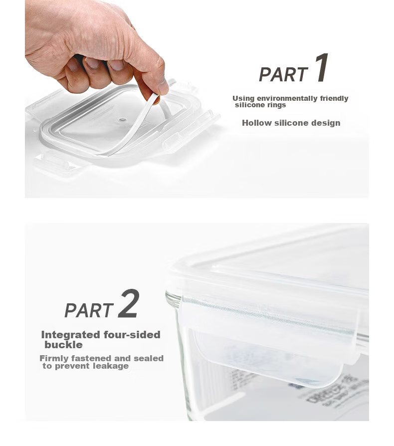 GLASSLOCK Food Storage Container, Refrigerator Organizer, Glass Lunch Box, Sealed, Heat-Resistant, Shatterproof, Noodle Bowl, Imported Round Shape, 720ml 12