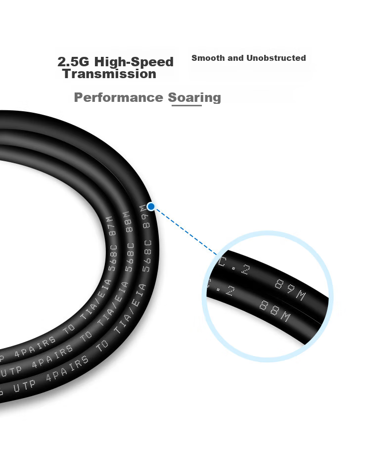 CHOOSEAL (CHOSEAL) Category 6 Gigabit Outdoor Ethernet Cable, Engineering Grade 0.57 Unshielded Pure Copper Twisted Pair, Outdoor Waterproof Wear-Resistant Sun-Proof Cold-Resistant, 50 Meters, LDN7727MT50 8
