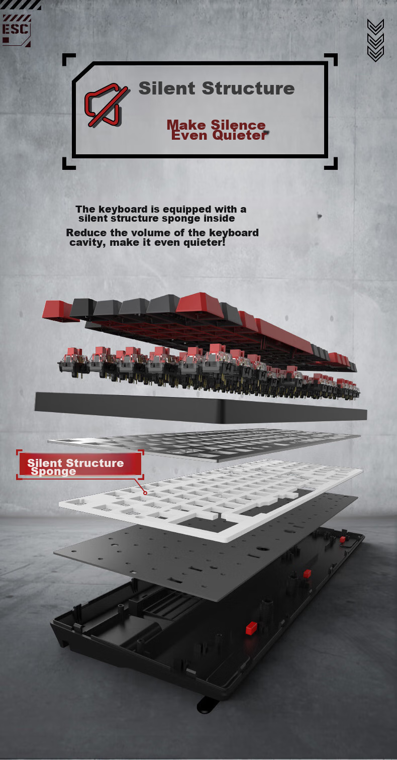 A4TECH T87 88-Key Mechanical Keyboard Wired Gaming Keyboard E-Sports Mechanical Keyboard Dedicated Optical Switches Keyboard Blood Hand Phantom Optical Switches Blood Red Wired 12