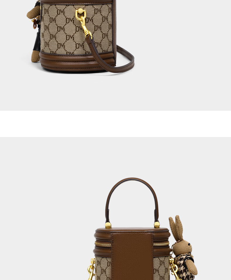 Aiqinghai Handbag, Women's Bucket Bag, Crossbody Shoulder Cylindrical Phone Bag, Niche Birthday Mother's Day Gift, Practical Present for Mom 29