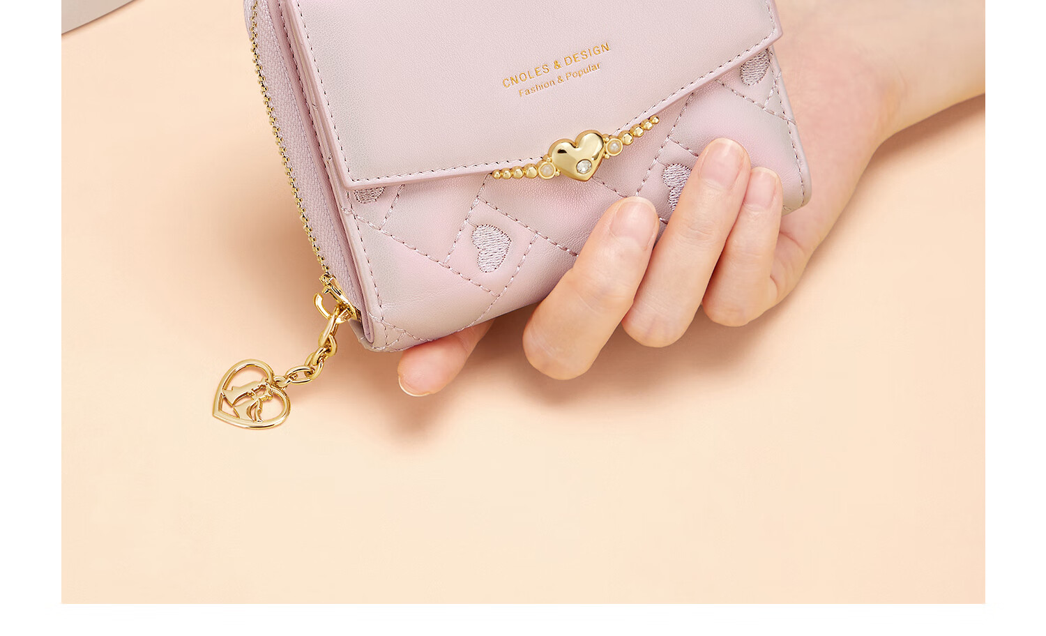 Cnoles Wallet for Women, Cowhide Leather, Multi-Card Slots, Multifunctional, Slim Design, Ladies' Coin Purse, Mother's Day Gift, Practical Present for Mom 15