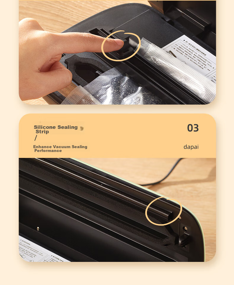 Dapai Vacuum Sealing Machine for Commercial Use, Automatic Vacuum Packaging Cutter with Dual Pumps for Dry And Wet Sealing, Food Preservation Machine 18