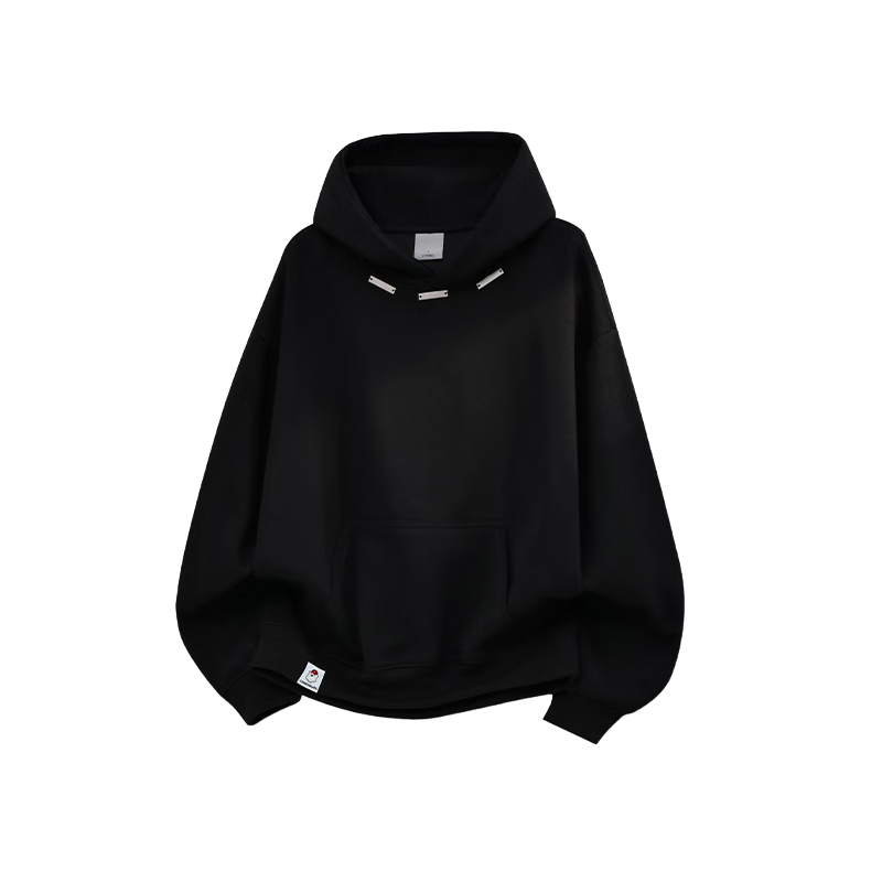 :CHOCOOLATE IT Heavyweight Hoodie Men Spring Autumn New American Style Casual Pullover Black XL